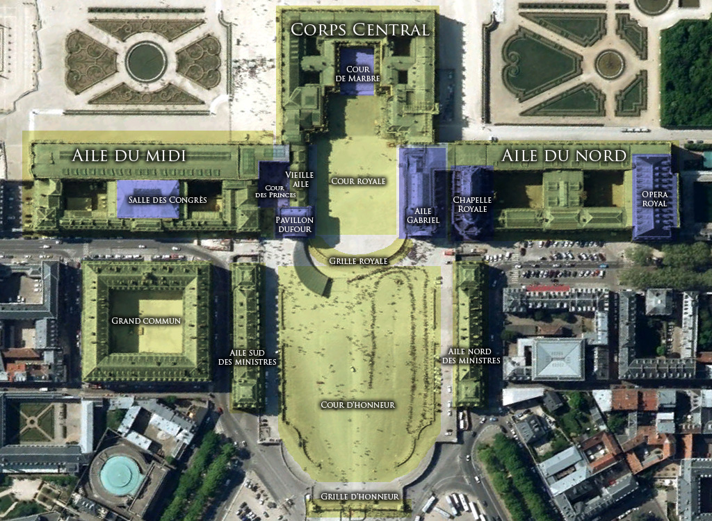 Plan du Château de Versailles