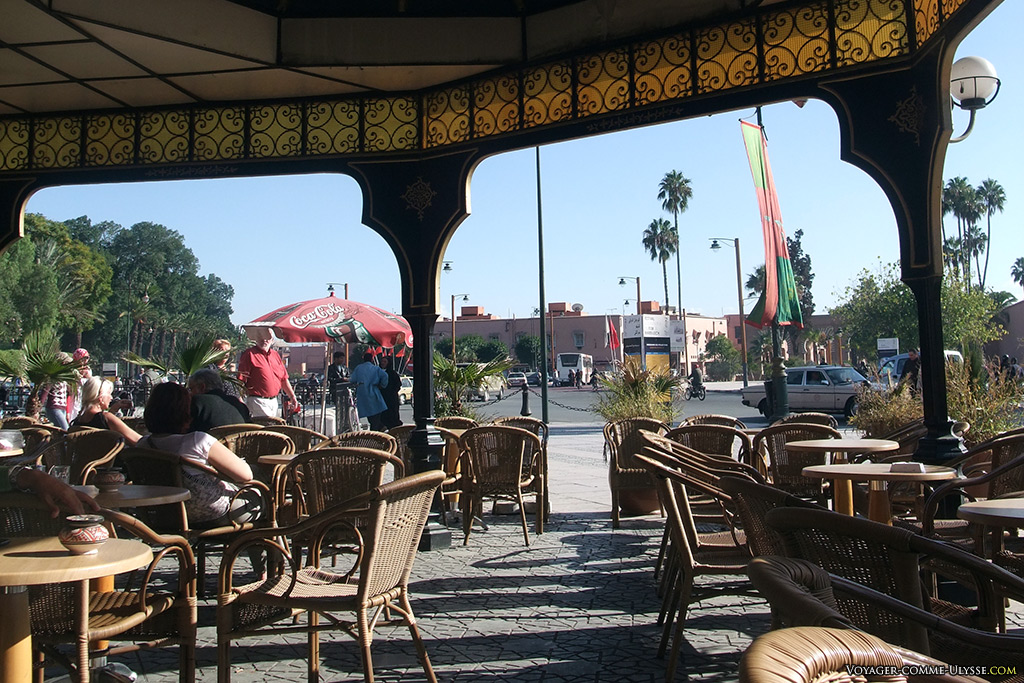 La terrasse la plus agréable de Marrakech, pour moi.
