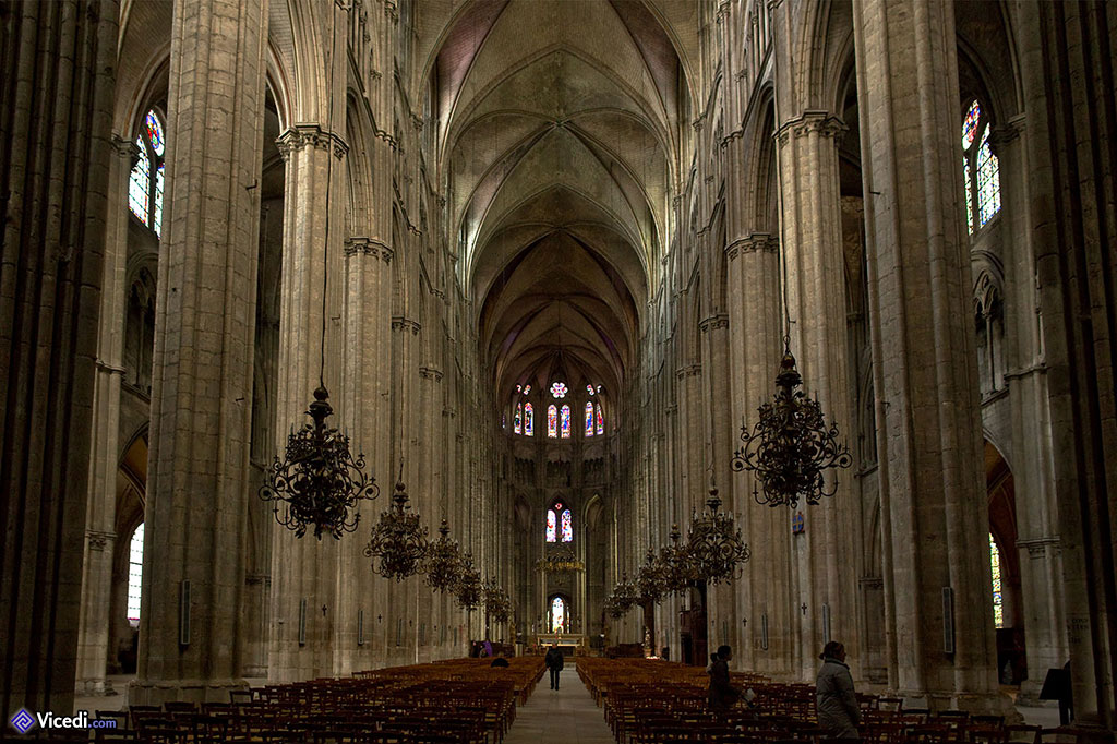Nef de la cathédrale de Bourges