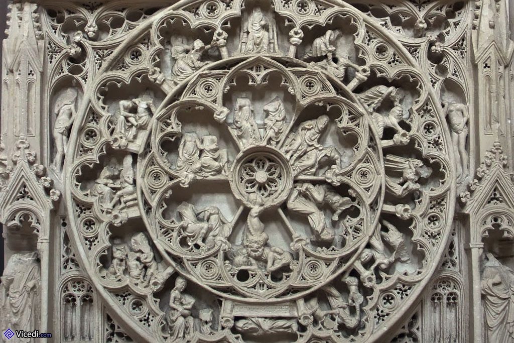 Roue de la Vie sur le tombeau de Dom Pedro I du Portugal