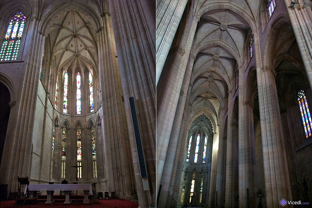 Chœur et nef centrale de l'église.