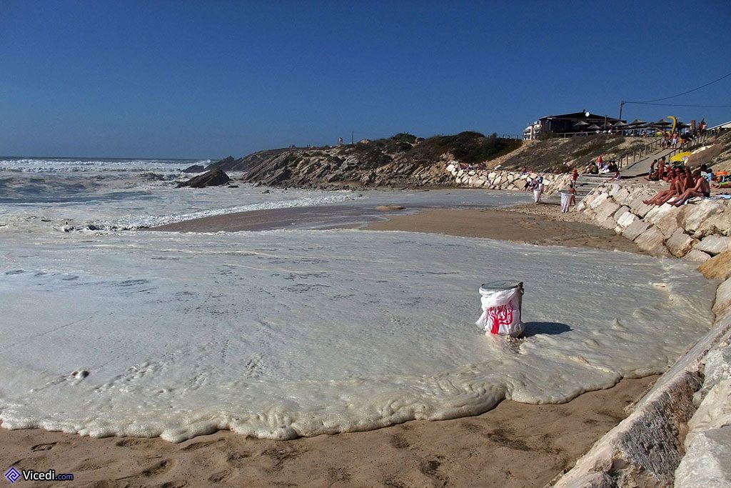 Poubelle à la plage